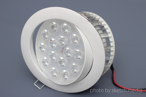 LED Downlight 15 Watt rund, schwenkbar 160/137mm